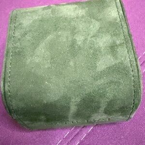 Green Suede Jewelry Roll Case panerai